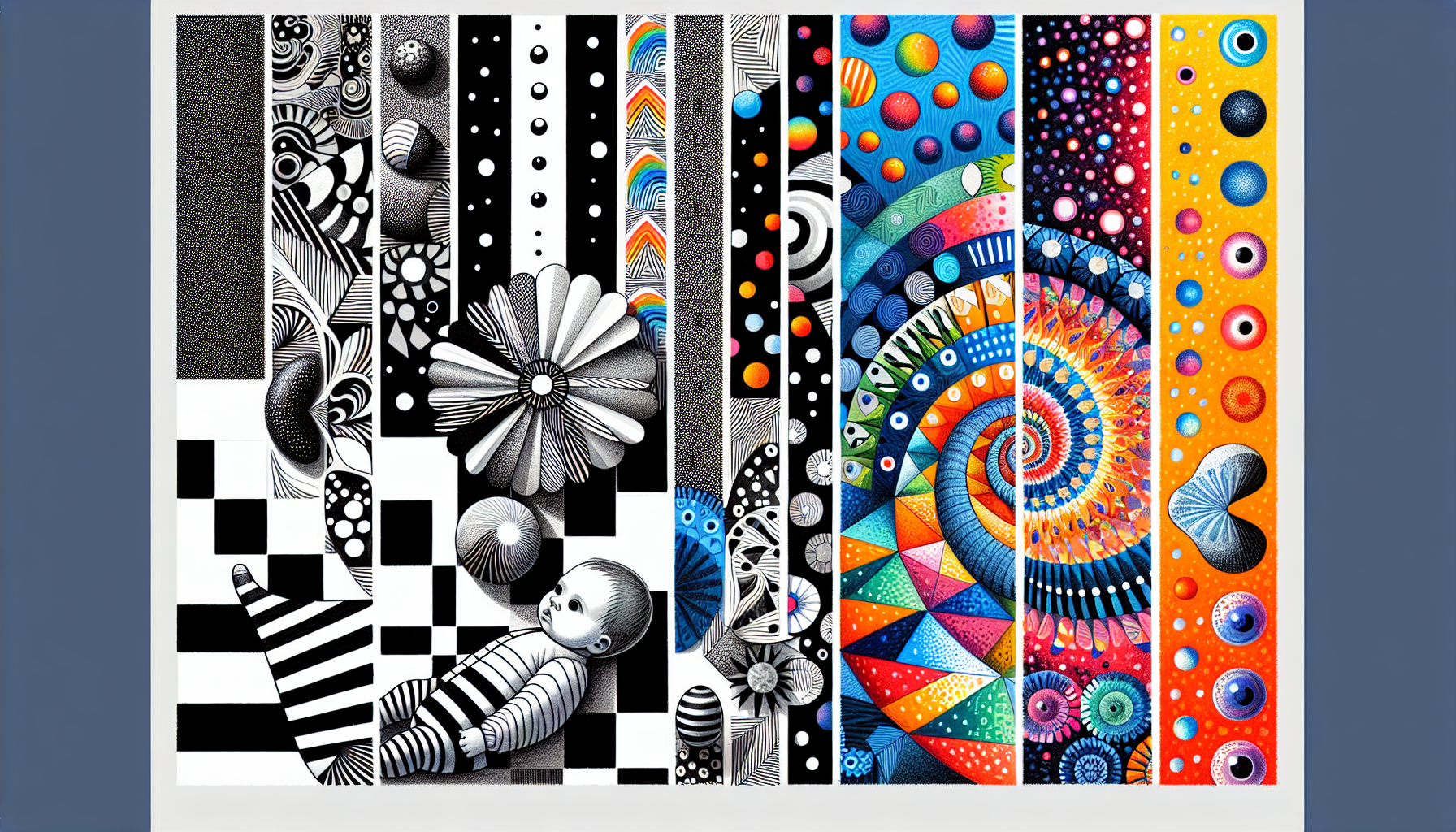 From Black and White to Colorful World: Babies’ Journey of Learning Colors